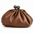 Pochette morbida con chiusura a bacio